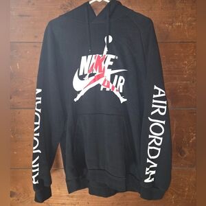 Jordan Black Crewneck Sweater with Iconic Jumpman Logo